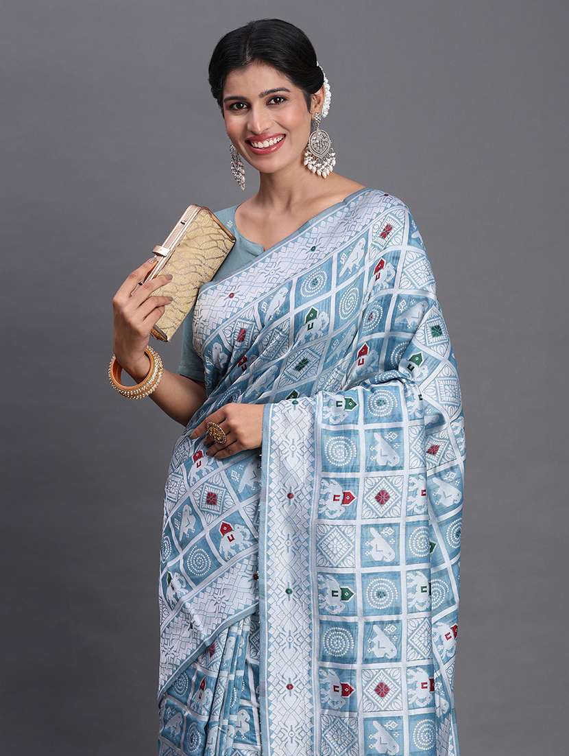 women self design bordered saree with blouse - 22018592 -  Standard Image - 3