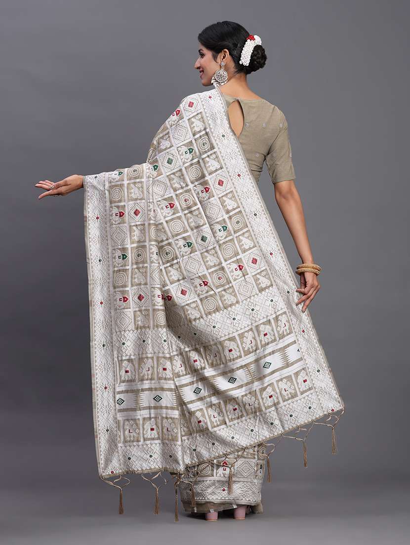 women self design bordered saree with blouse - 22018593 -  Standard Image - 5