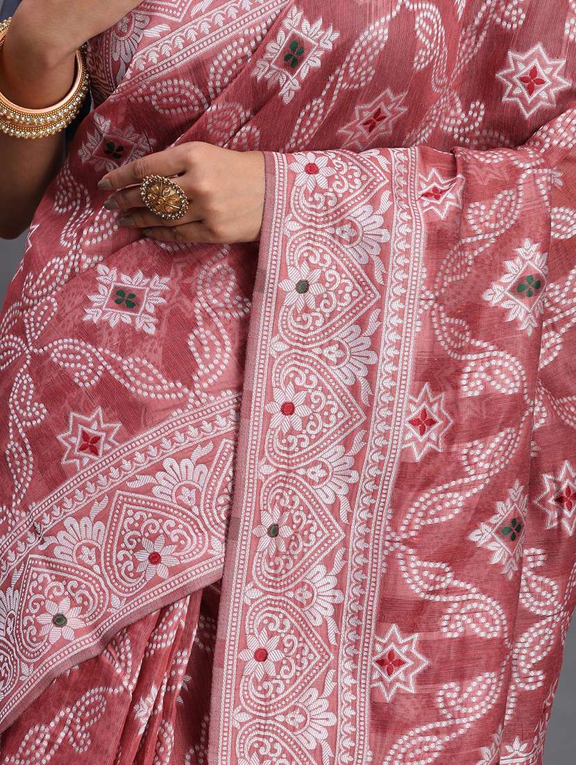 women self design bordered saree with blouse - 22018594 -  Standard Image - 5