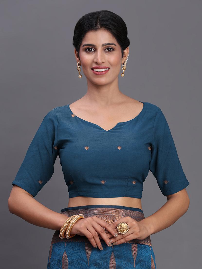 women self design banarasi saree with blouse - 22018598 - Standard Image - 5