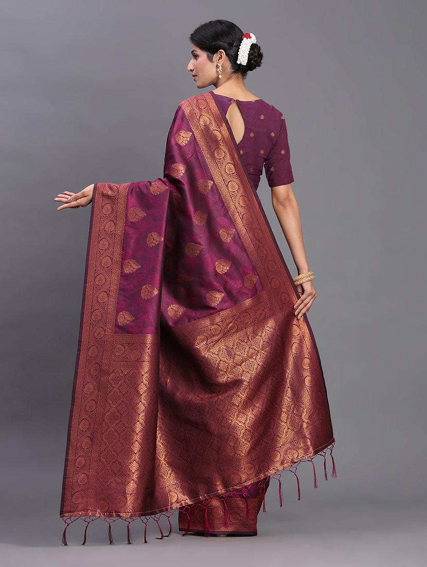 women self design banarasi saree with blouse - 22018600 - Standard Image - 5