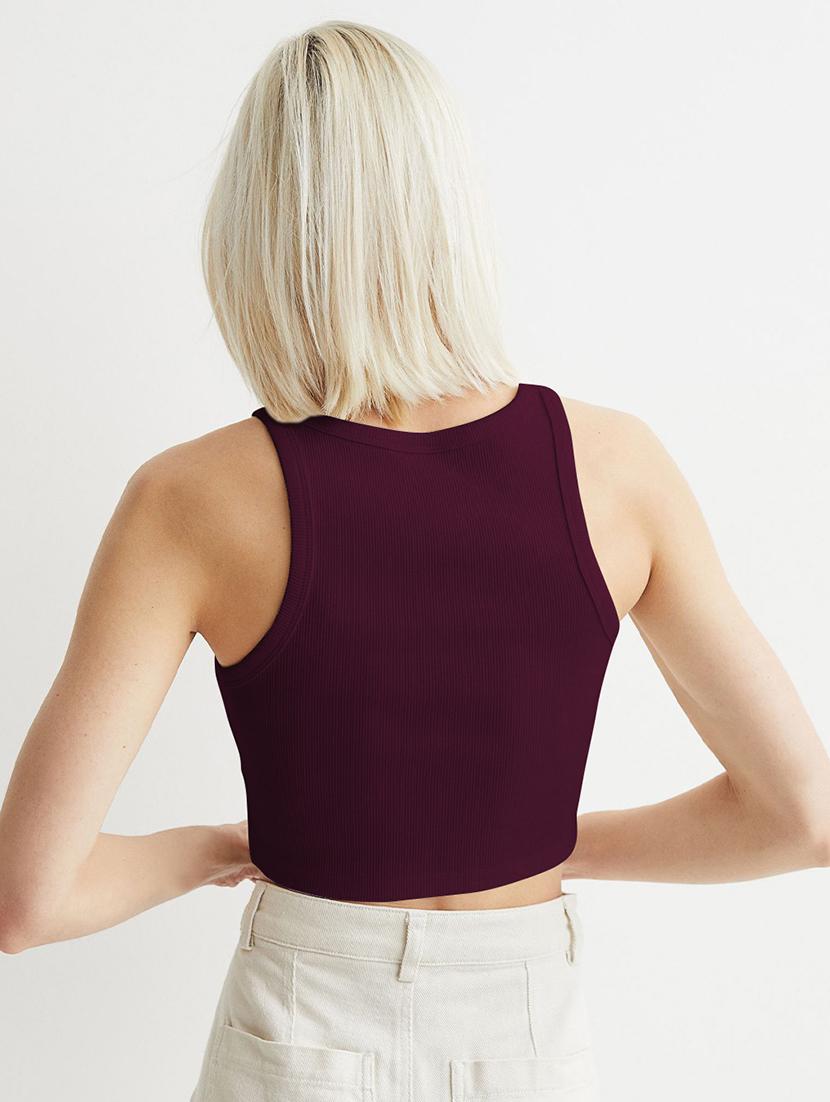 women pack of 2 solid sleeveless crop top - 22018870 - Standard Image - 3