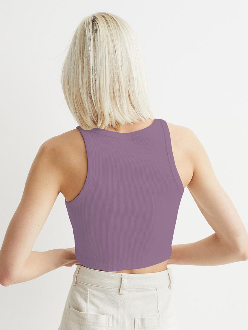 women pack of 2 solid sleeveless crop top - 22018874 - Standard Image - 3