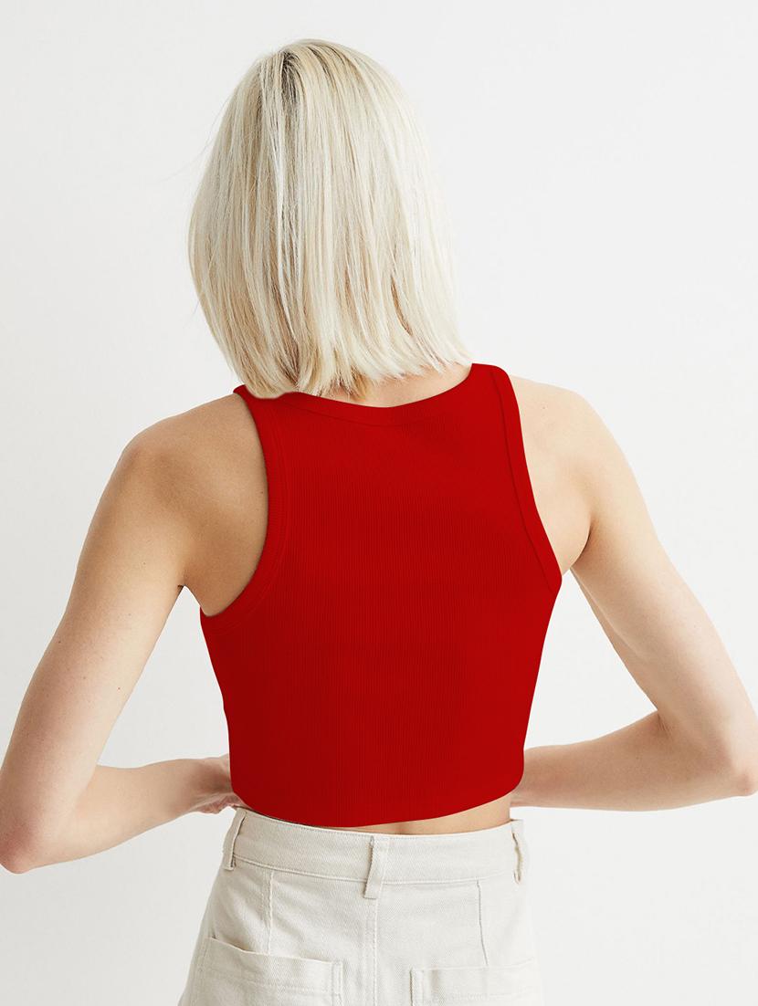 women pack of 2 solid sleeveless crop top - 22018876 - Standard Image - 3