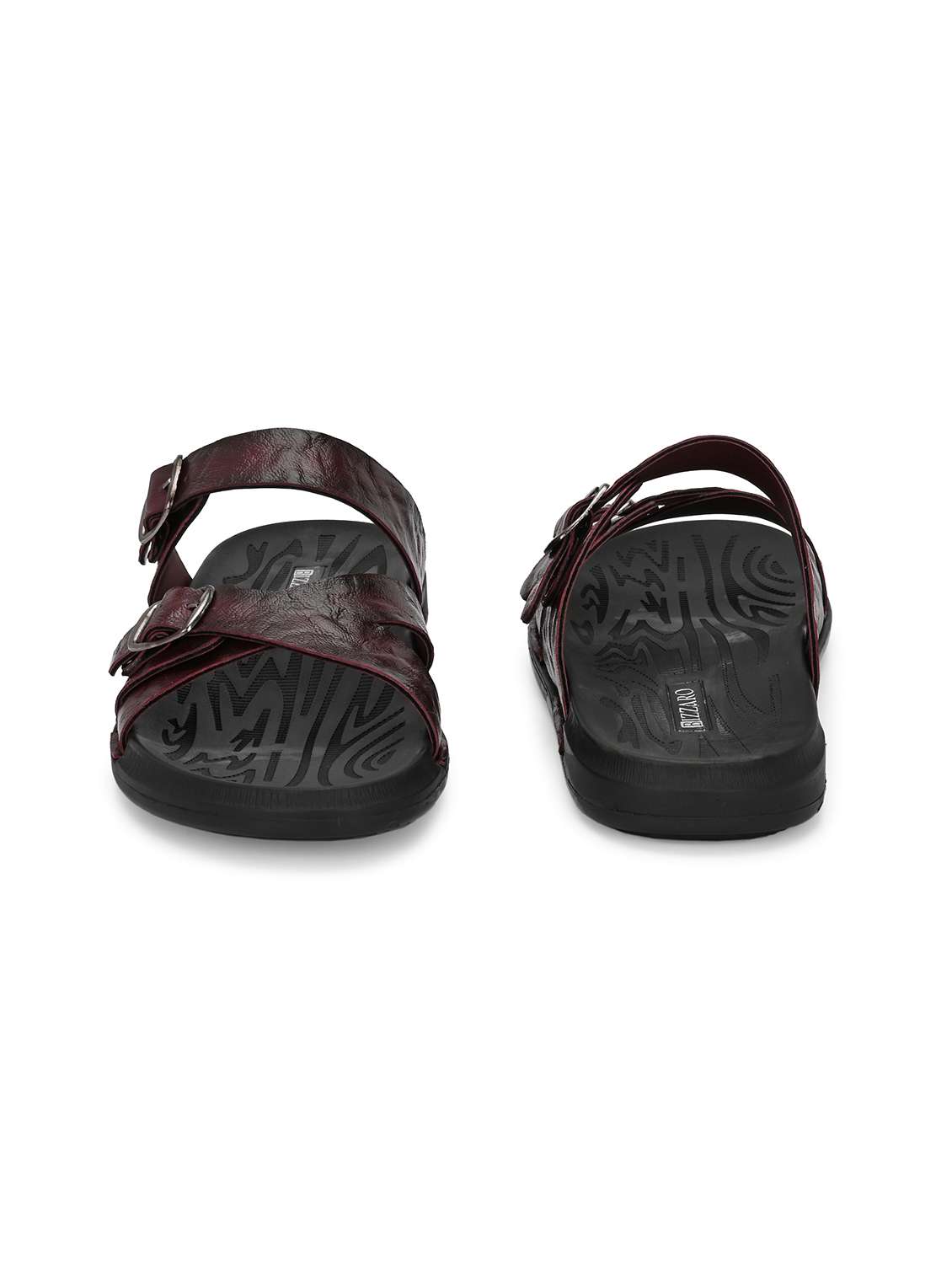 men's red synthetic casual slip on sandal - 22018920 - Standard Image - 3
