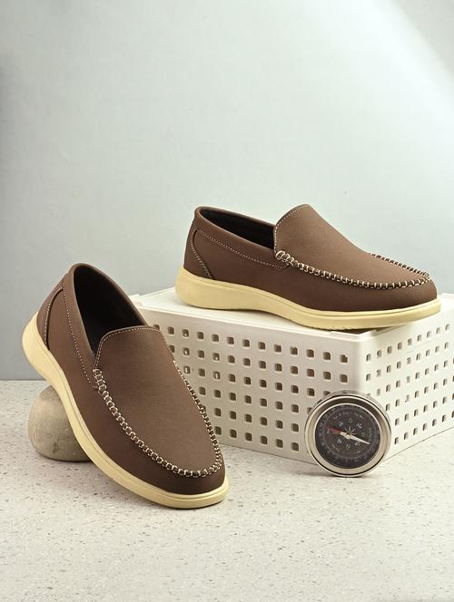 men brown slip on loafer - 22018923 - Standard Image - 0
