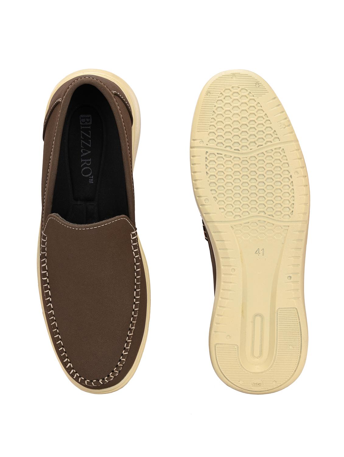 men brown slip on loafer - 22018923 - Standard Image - 5