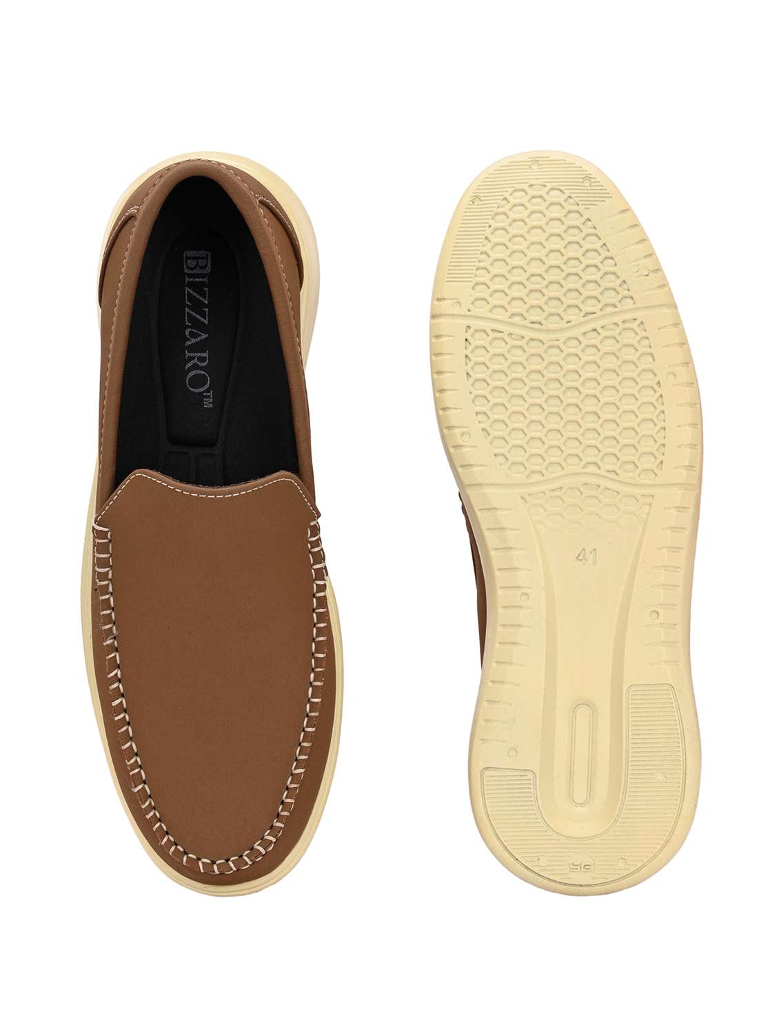 men tan slip on loafer - 22018924 - Standard Image - 5