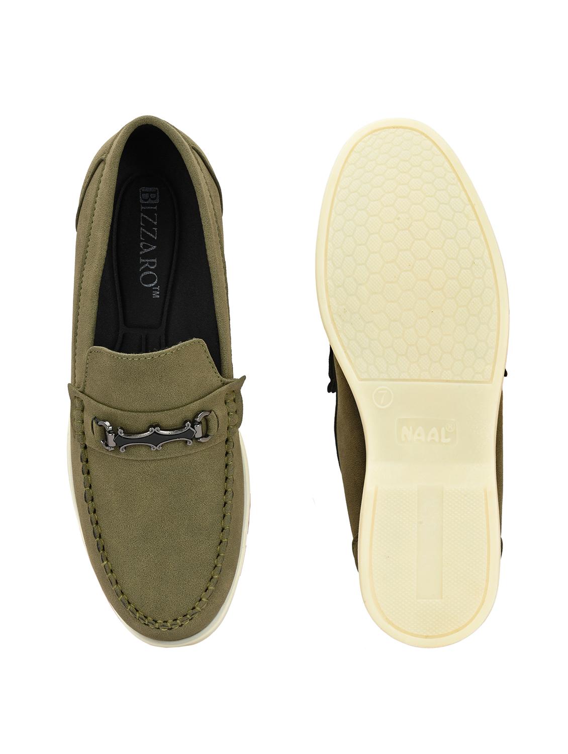men olive slip on horsebit loafer - 22018927 - Standard Image - 5