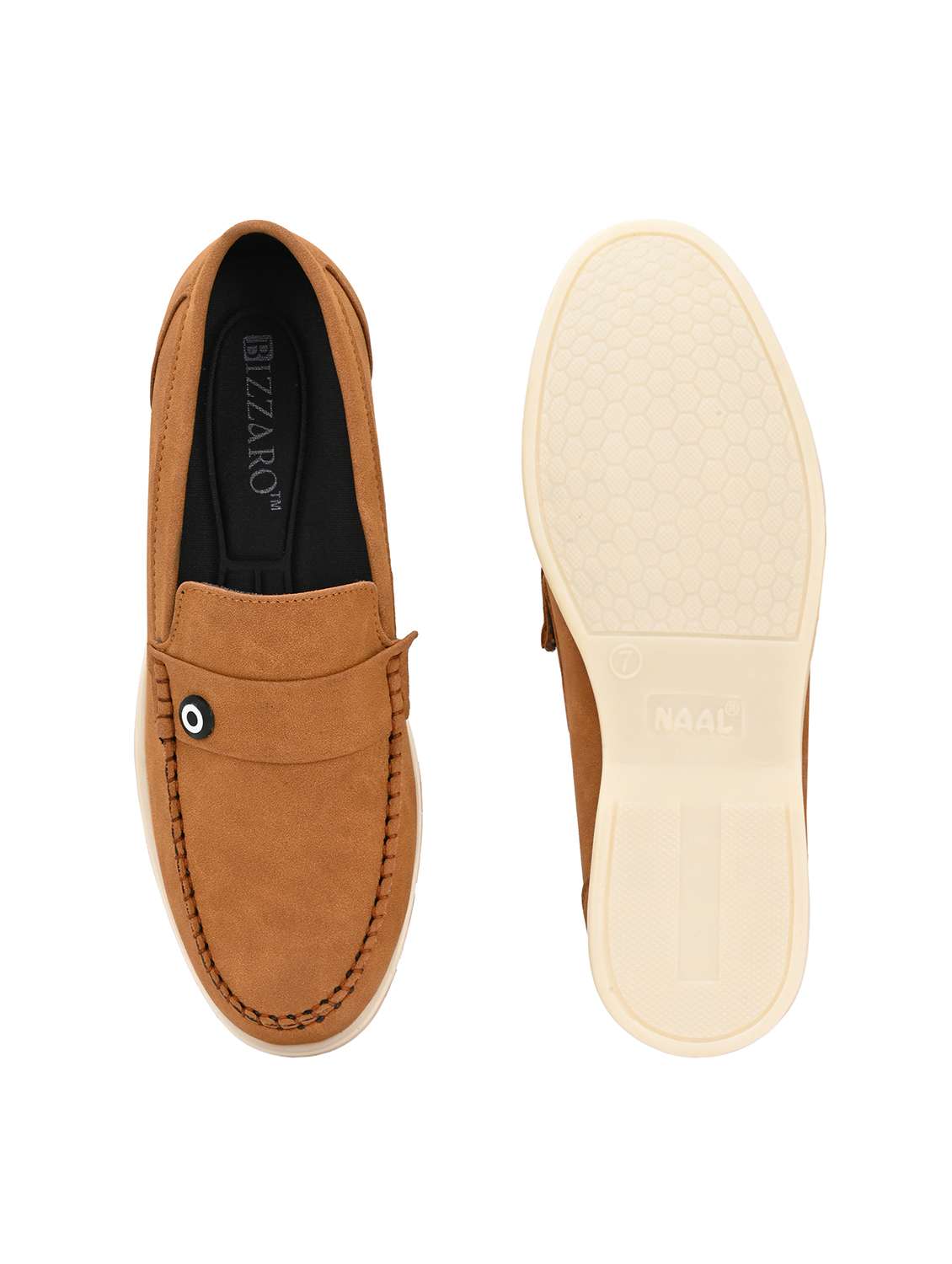 men tan slip on loafer - 22018928 - Standard Image - 5
