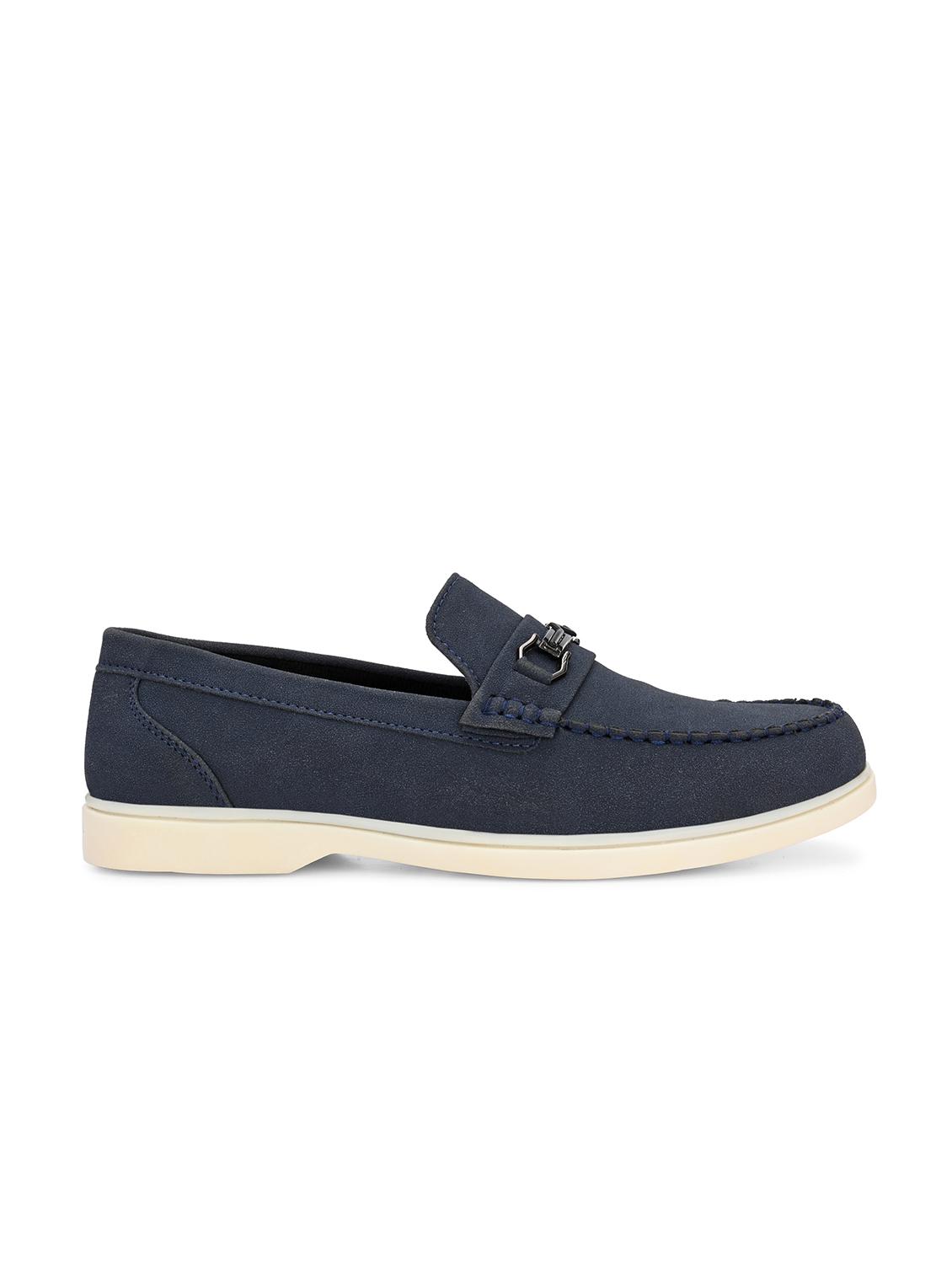 men blue slip on horsebit loafer - 22018929 - Standard Image - 3