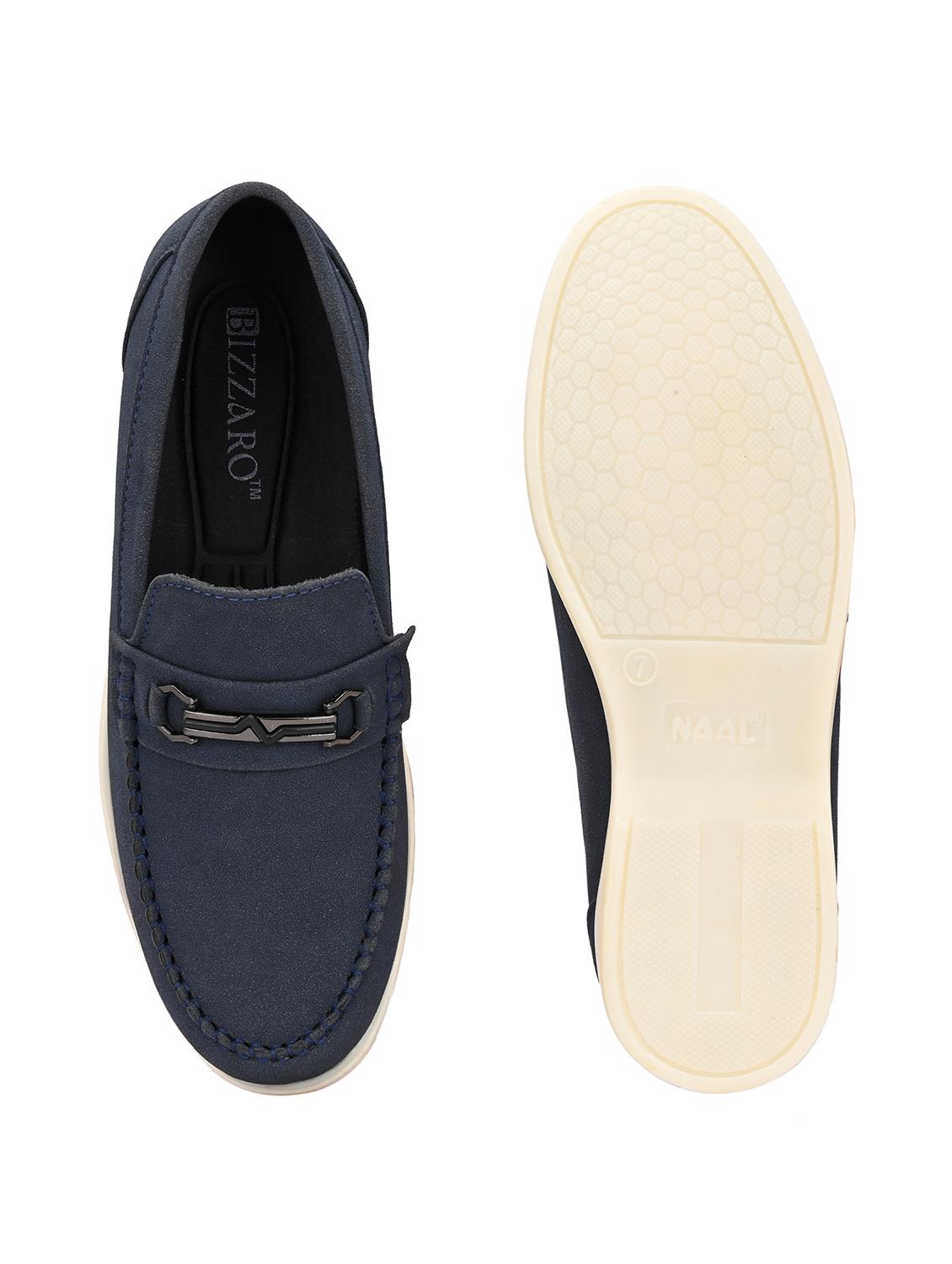 men blue slip on horsebit loafer - 22018929 - Standard Image - 5