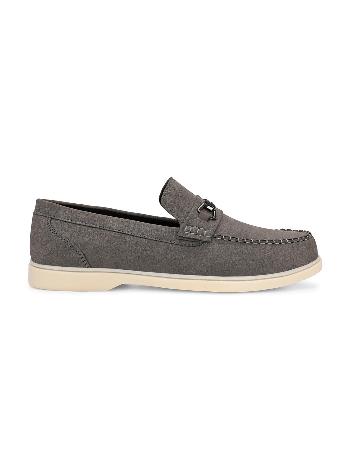 men grey slip on horsebit loafer - 22018930 - Standard Image - 3