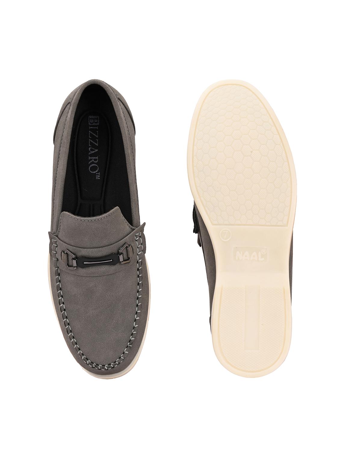 men grey slip on horsebit loafer - 22018930 - Standard Image - 5