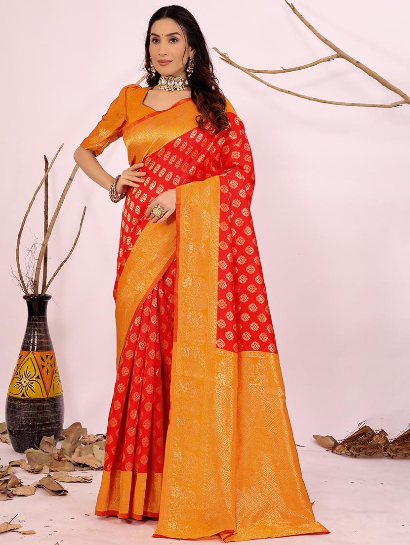 women self design banarasi saree with blouse - 22018994 - Zoom Image - 0
