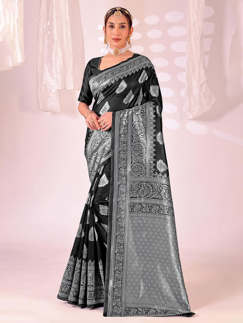 women self design banarasi saree with blouse - 22019001 - Zoom Image - 0