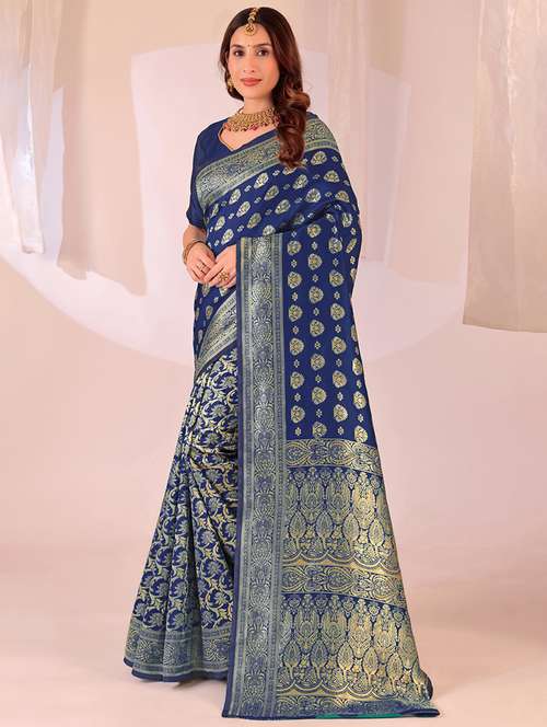 women self design banarasi saree with blouse - 22019041 - Standard Image - 0