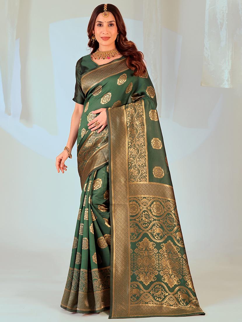 women self design banarasi saree with blouse - 22019045 - Zoom Image - 0