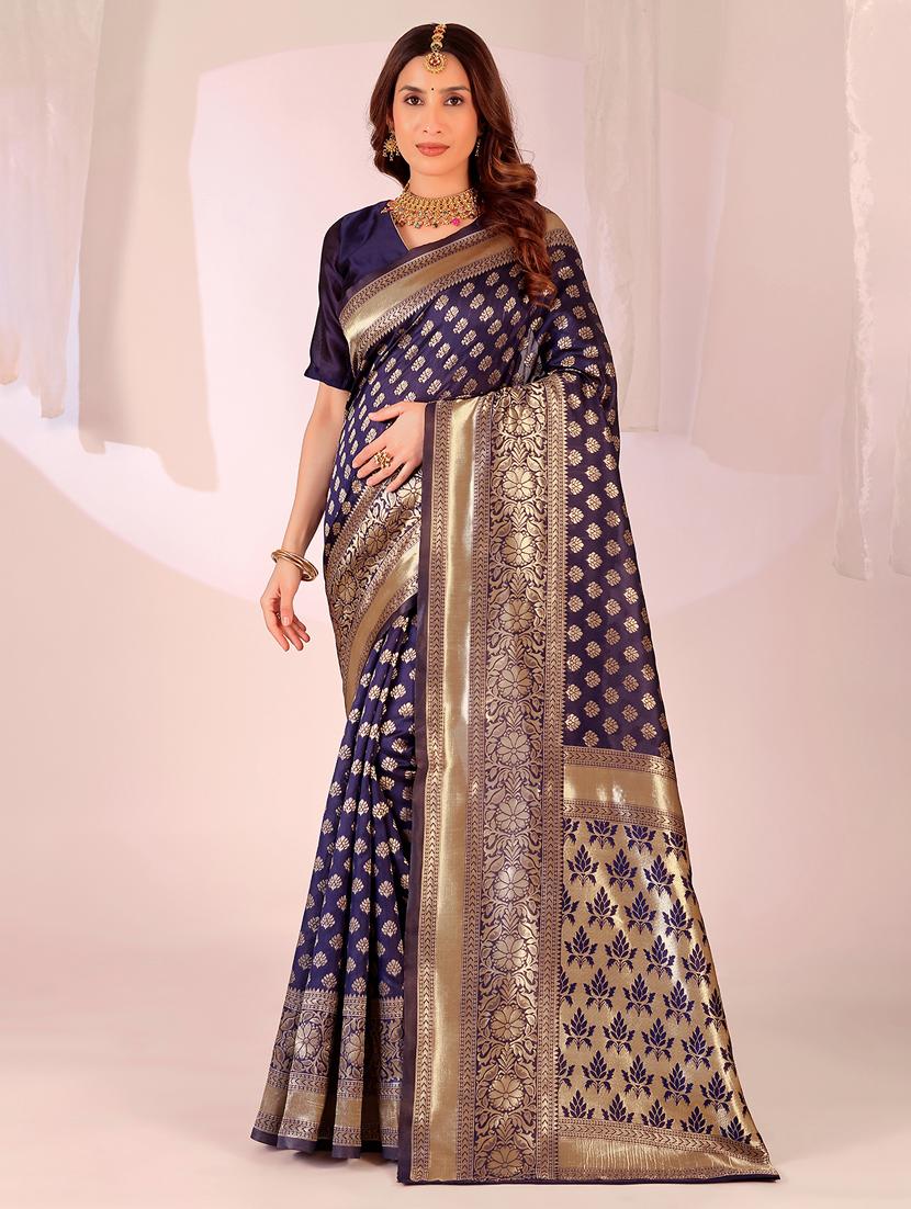 women self design banarasi saree with blouse - 22019073 - Zoom Image - 0