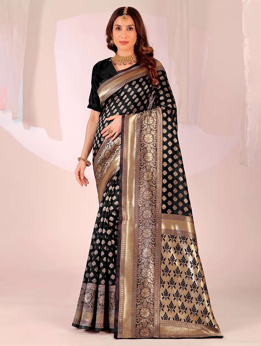 women self design banarasi saree with blouse - 22019081 - Zoom Image - 0