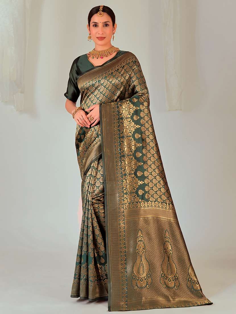 women self design banarasi saree with blouse - 22019089 - Zoom Image - 0