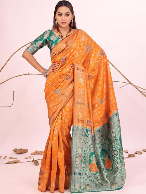 women self design banarasi saree with blouse - 22019112 - Standard Image - 0
