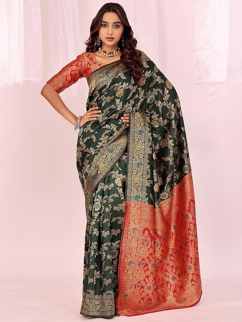 women self design banarasi saree with blouse - 22019223 - Zoom Image - 0