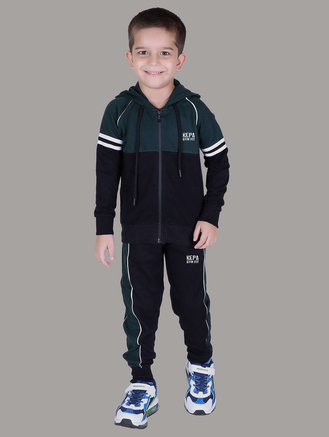 boys color blocked hooded track suit - 22019328 - Zoom Image - 0