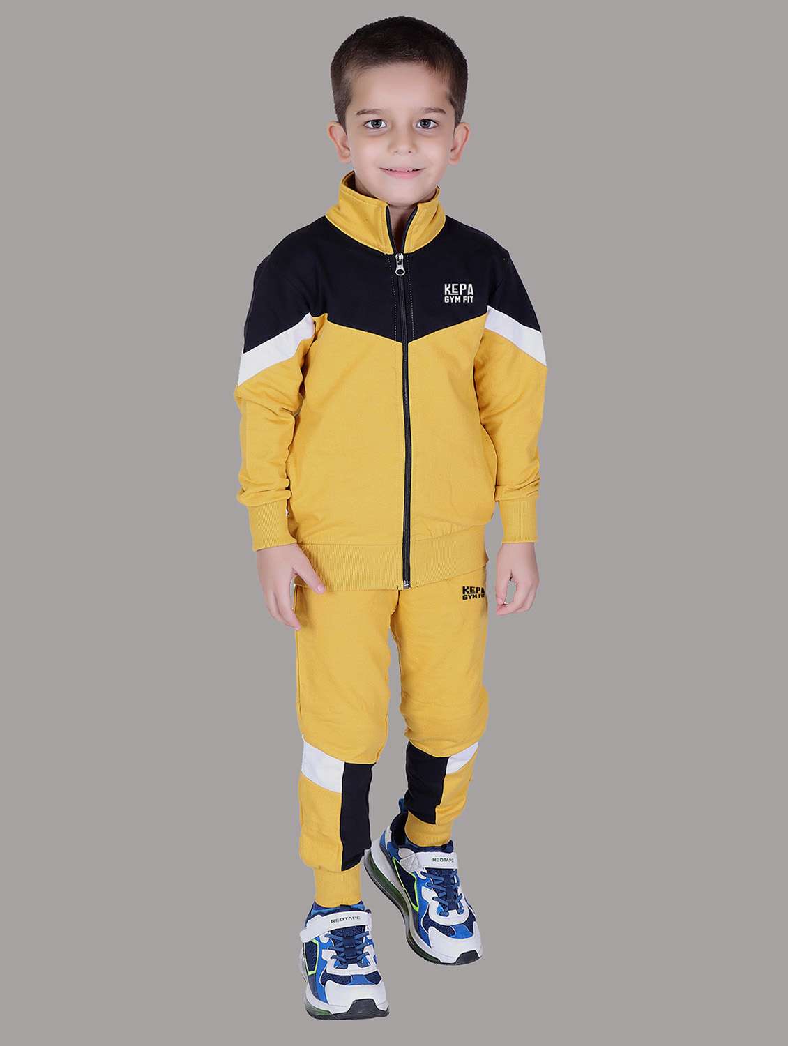 boys color blocked hooded track suit - 22019331 -  Zoom Image - 0