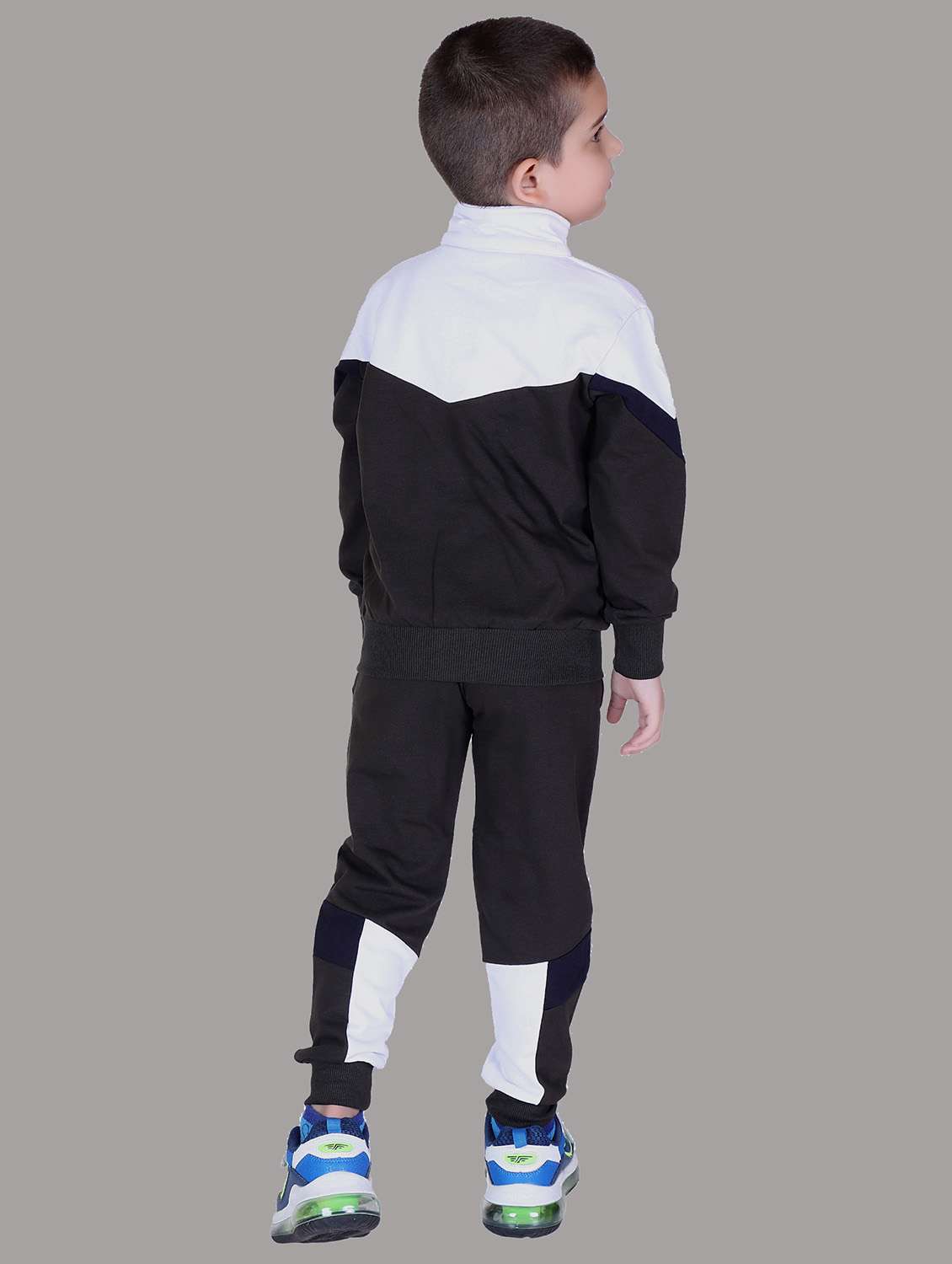 boys color blocked hooded track suit - 22019333 -  Standard Image - 3