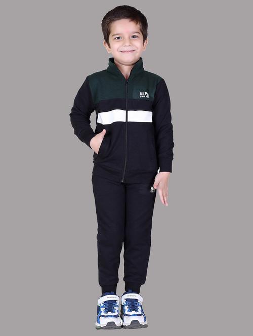 boys color blocked hooded track suit - 22019335 - Standard Image - 0