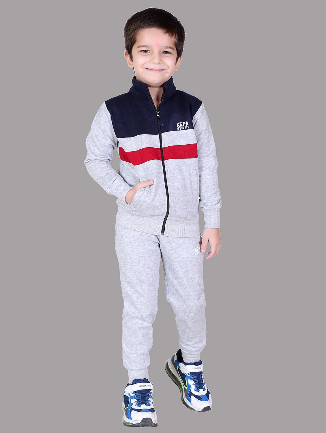 boys color blocked hooded track suit - 22019336 - Zoom Image - 0