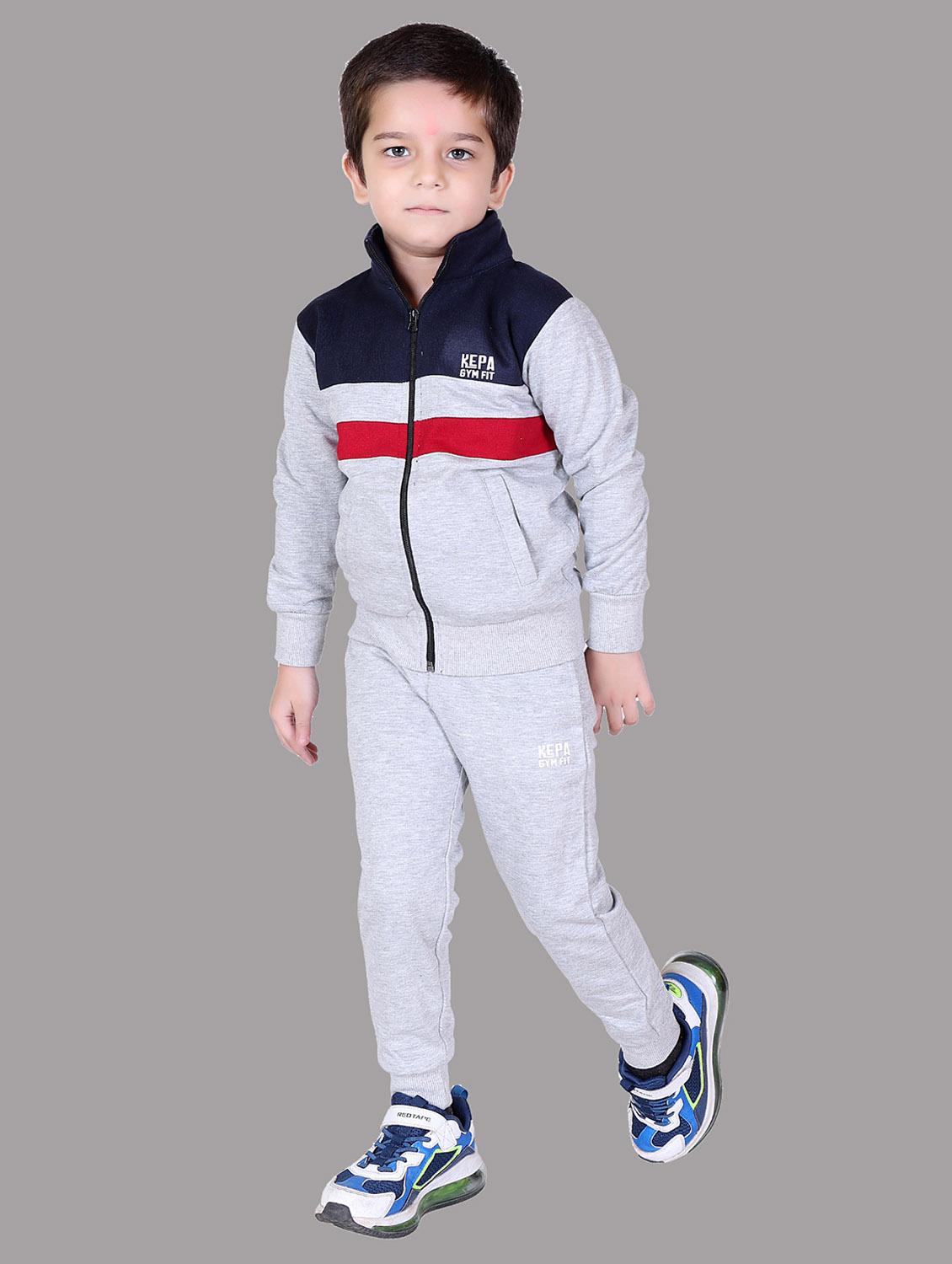 boys color blocked hooded track suit - 22019336 - Standard Image - 3