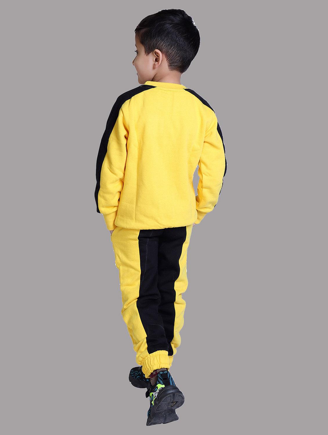 boys color blocked hooded track suit - 22019338 - Standard Image - 3