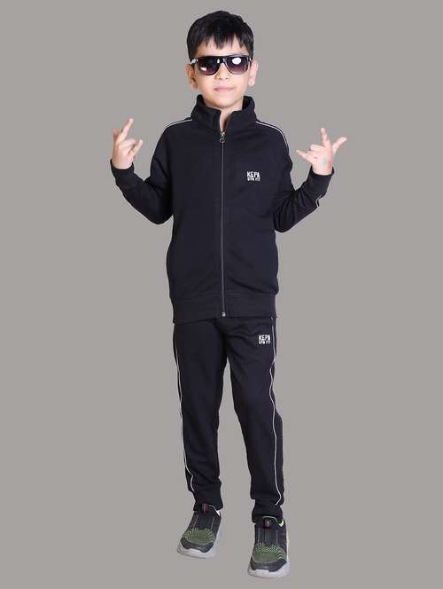 boys color blocked hooded track suit - 22019340 -  Standard Image - 0