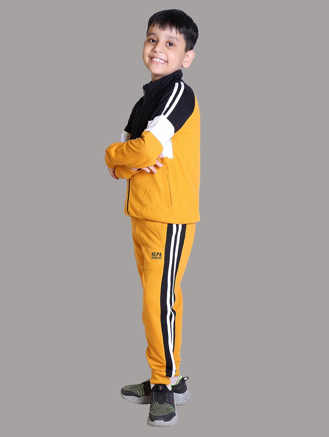 boys color blocked hooded track suit - 22019344 - Standard Image - 3