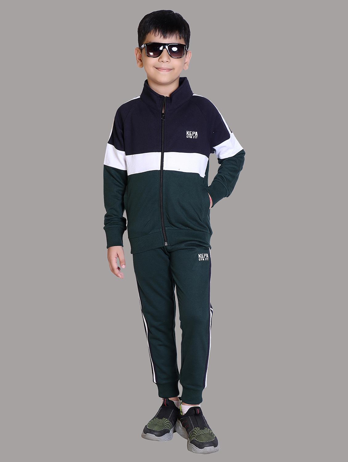 boys color blocked hooded track suit - 22019345 - Zoom Image - 0