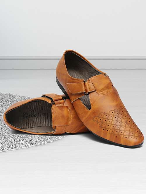 men tan strap sandal - 22019352 -  Standard Image - 0
