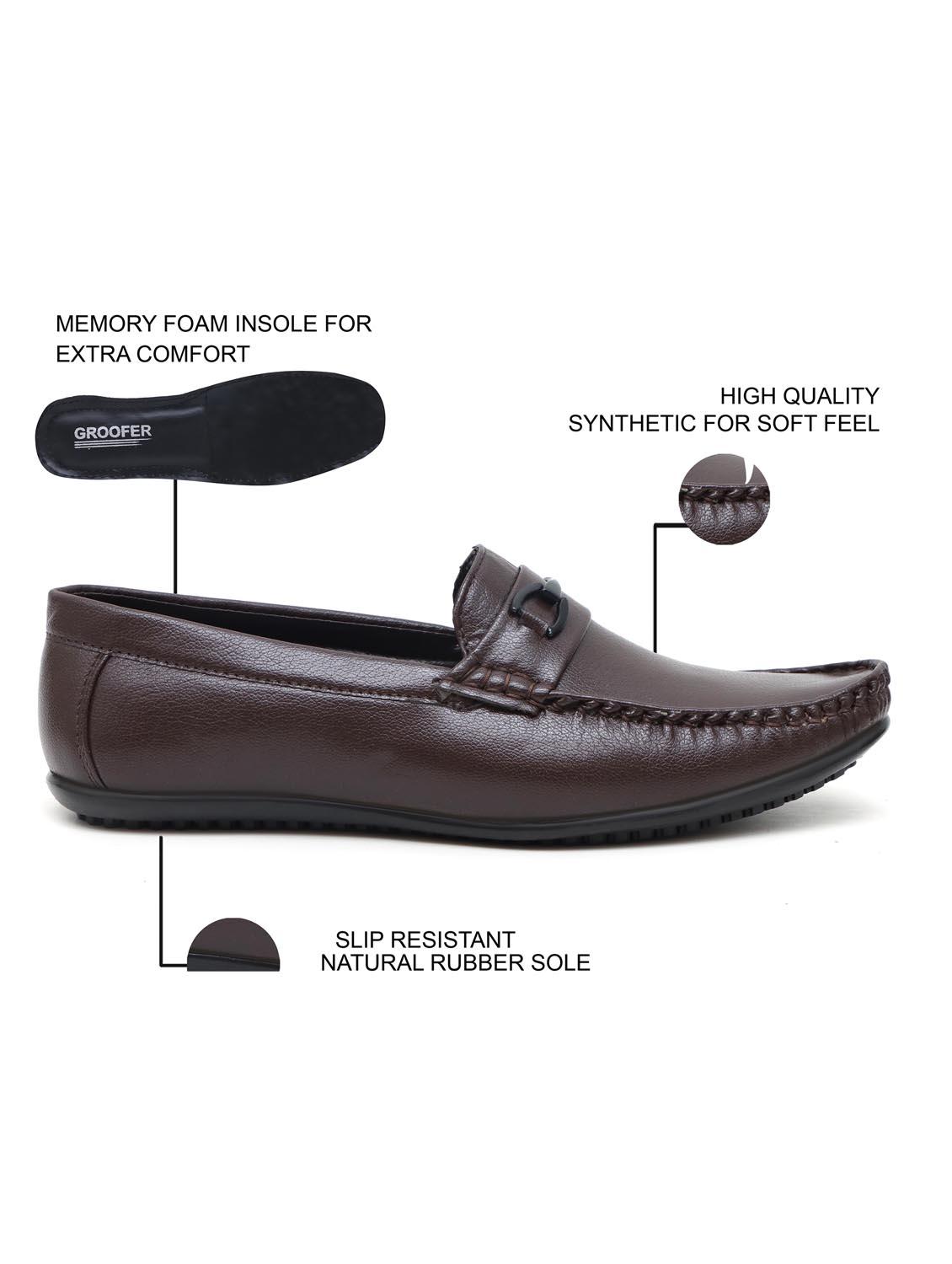 men brown slip on loafer - 22019354 - Standard Image - 3