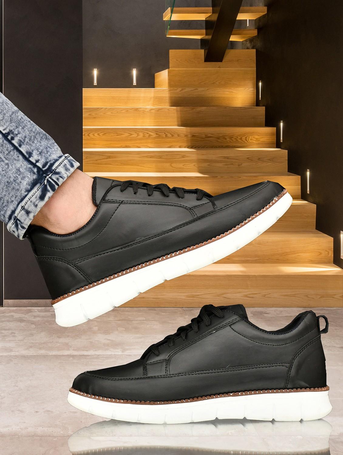 men black lace up sneaker - 22019358 - Standard Image - 3