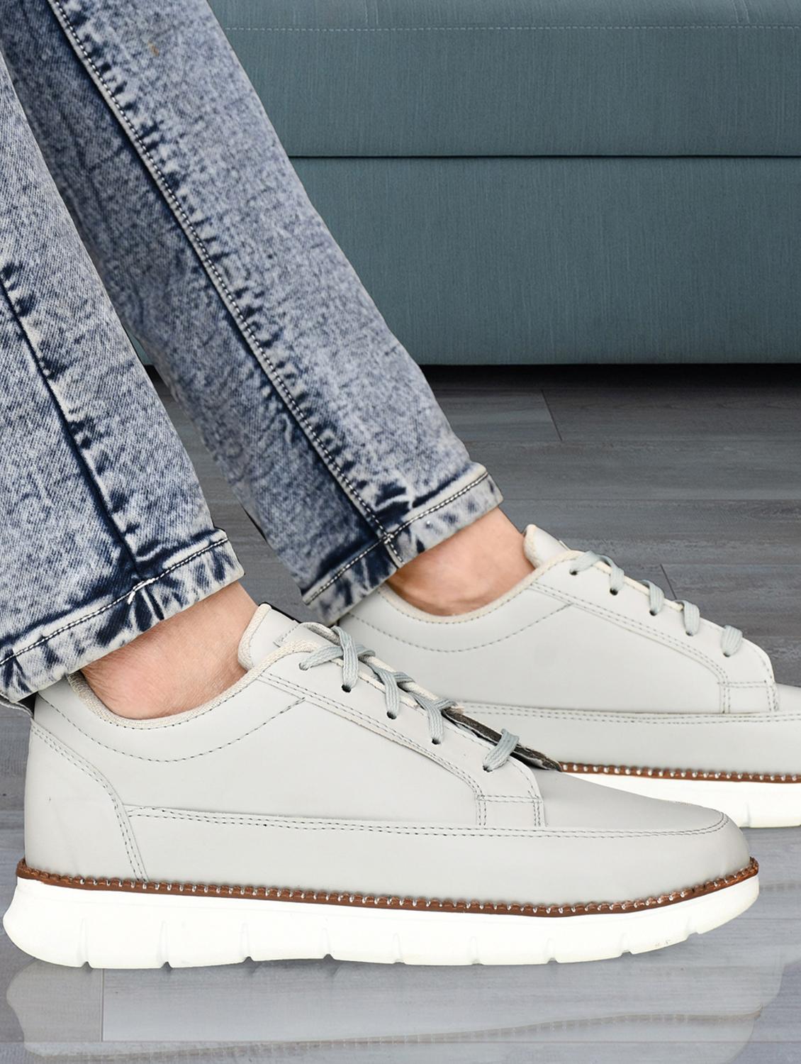 men grey lace up sneaker - 22019359 - Standard Image - 3