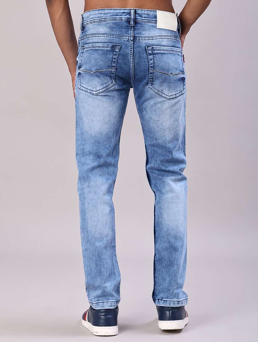 men washed mid rise full length jeans - 22019465 - Standard Image - 3