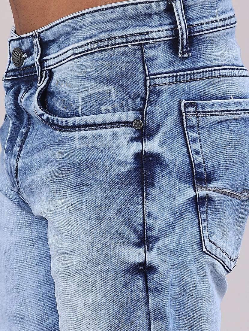 men washed mid rise full length jeans - 22019465 - Standard Image - 5