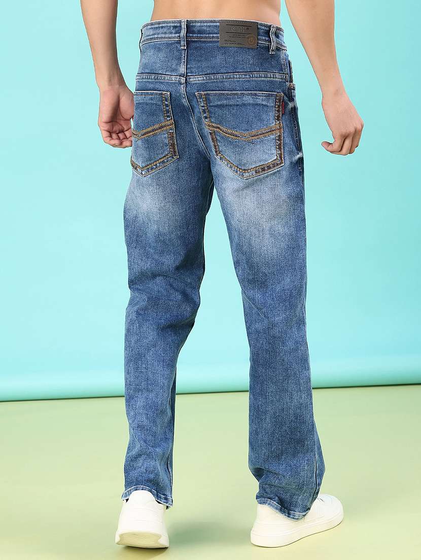 men washed mid rise full length jeans - 22019493 -  Standard Image - 3