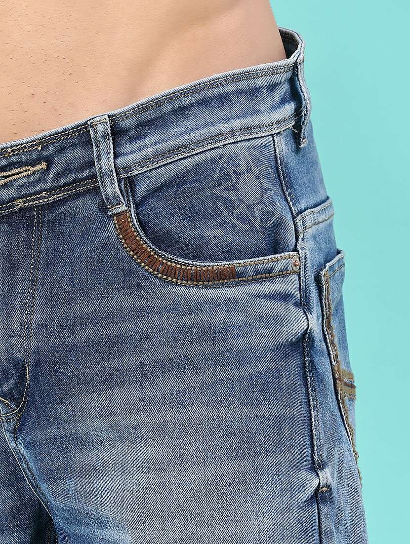 men washed mid rise full length jeans - 22019493 -  Standard Image - 5