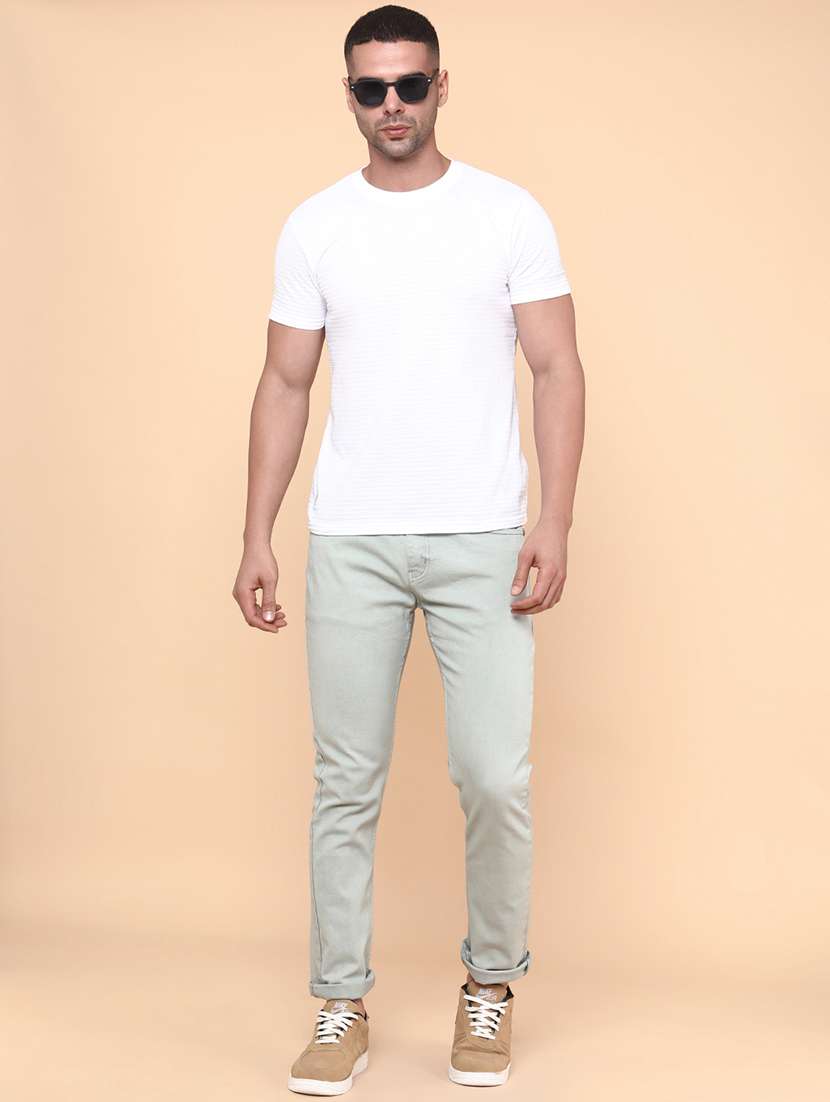 men green denim jeans - 22019524 -  Standard Image - 5