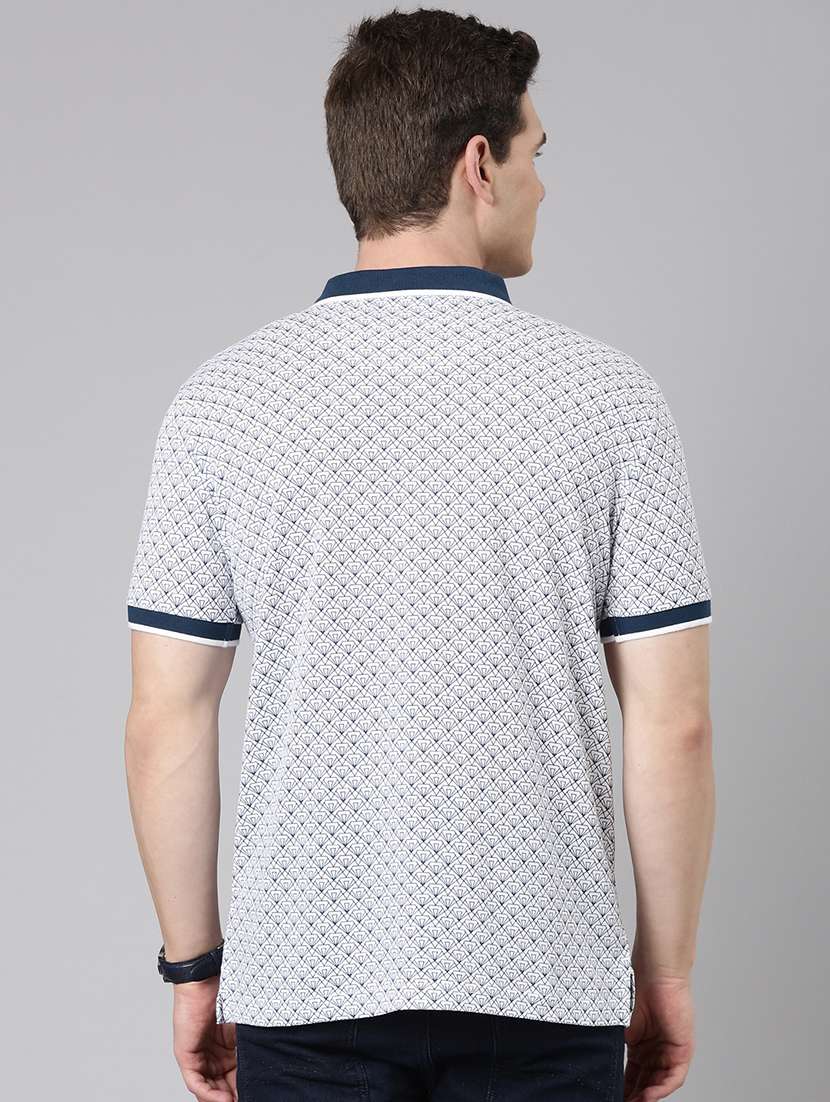 men printed short sleeve regular fit polo t-shirt - 22019657 - Standard Image - 3