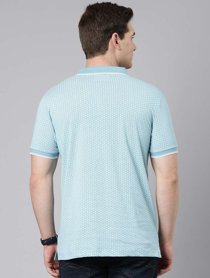 men printed short sleeve regular fit polo t-shirt - 22019660 -  Standard Image - 3