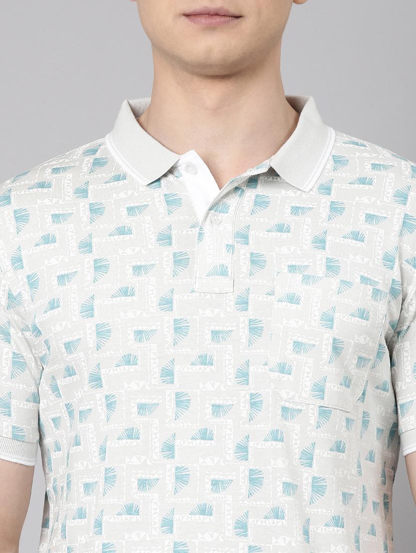 men printed short sleeve regular fit polo t-shirt - 22019661 - Standard Image - 3