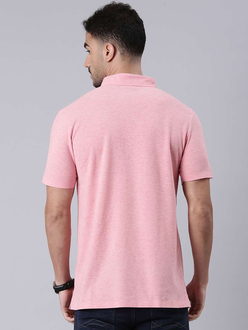 men solid short sleeve regular fit polo t-shirt - 22019668 -  Standard Image - 3